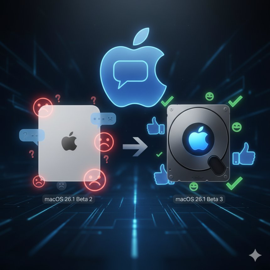 تغيير أيقونة Macintosh HD في macOS 26.1 بيتا 3: هل استمعت Apple لملاحظات المستخدمين؟