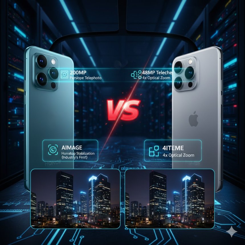 صراع الكاميرات العملاق: Honor Magic 8 Pro يتحدى iPhone 17 Pro Max في الأداء الفوتوغرافي