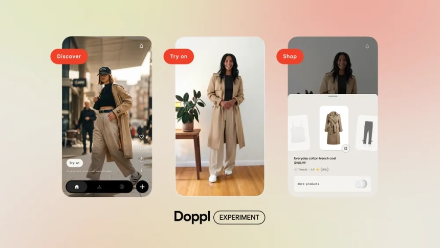 اكتشف، جَرِّب، وتسوَّق: تطبيق Doppl من Google Labs يُطلق "خلاصة اكتشاف الأزياء" المدعومة بالذكاء الاصطناعي!